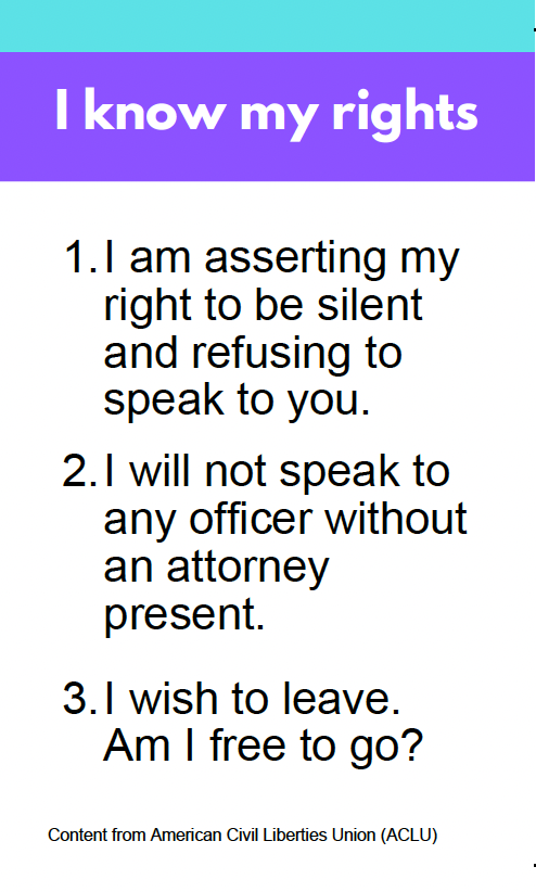 I know my rights
